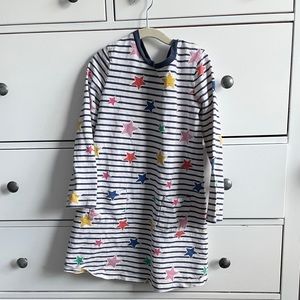 Mini Boden Long Sleeve Swing Dress with Pockets